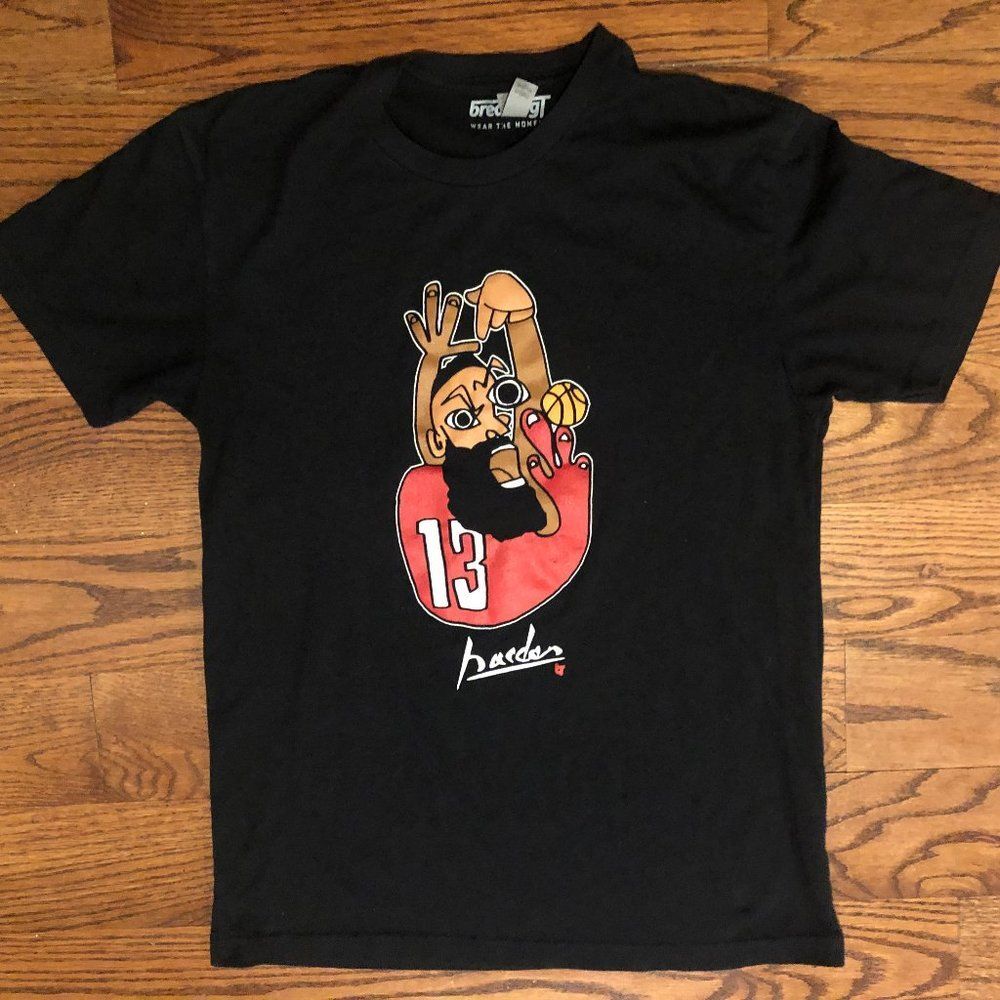 James Harden Basketball Picasso Breaking T Wear The Moment T-Shirt Men's Small